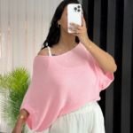 Pembe İkili Triko Takım