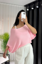 Pembe İkili Triko Takım