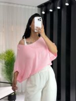 Pembe İkili Triko Takım - Görsel 6
