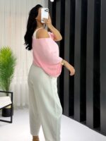 Pembe İkili Triko Takım - Görsel 5