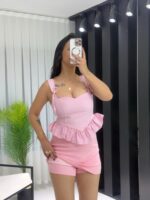 Pembe İçi Şortlu Etek - Görsel 3