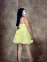 Sarı Mini Elbise - Görsel 3