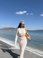 Bej Beachwear İkili Takım - Görsel 6