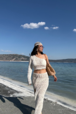 Bej Beachwear İkili Takım