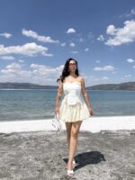 Sarı Balon Etek Korse İkili Takım - Görsel 10